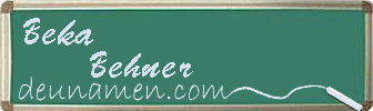 Beka Behner Visitenkarte
